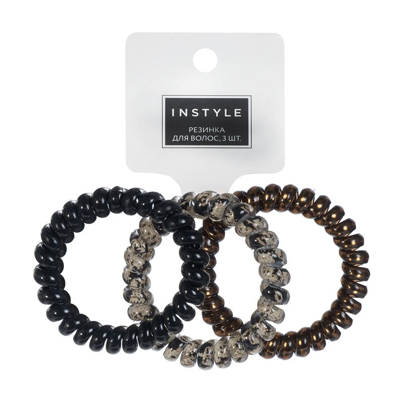 Резинка для волос, INSTYLE, 3 шт., в ассортименте