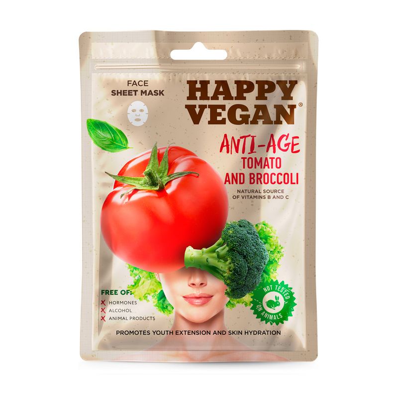 Маска для лица Happy Vegan, 25 мл, в ассортименте