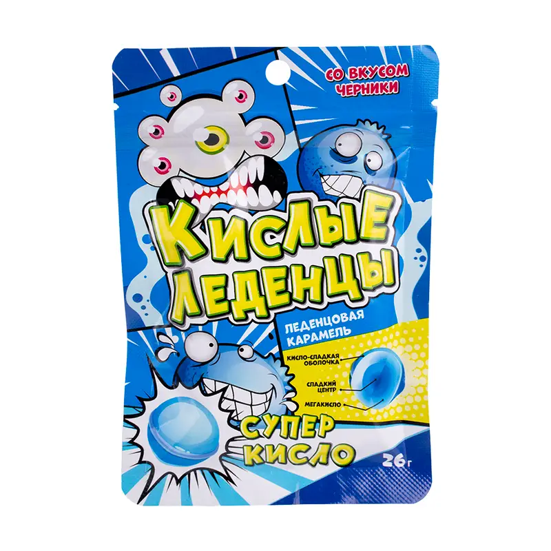 Кислые леденцы, 26 г, в ассортименте