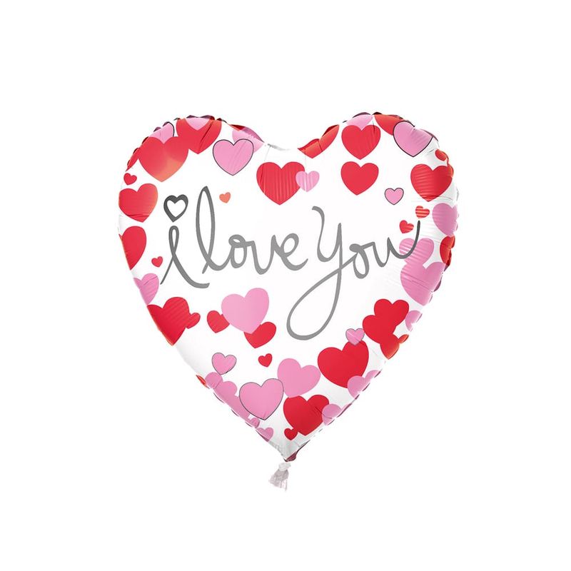Шар фольгированный "Сердце", With Love, в ассортименте