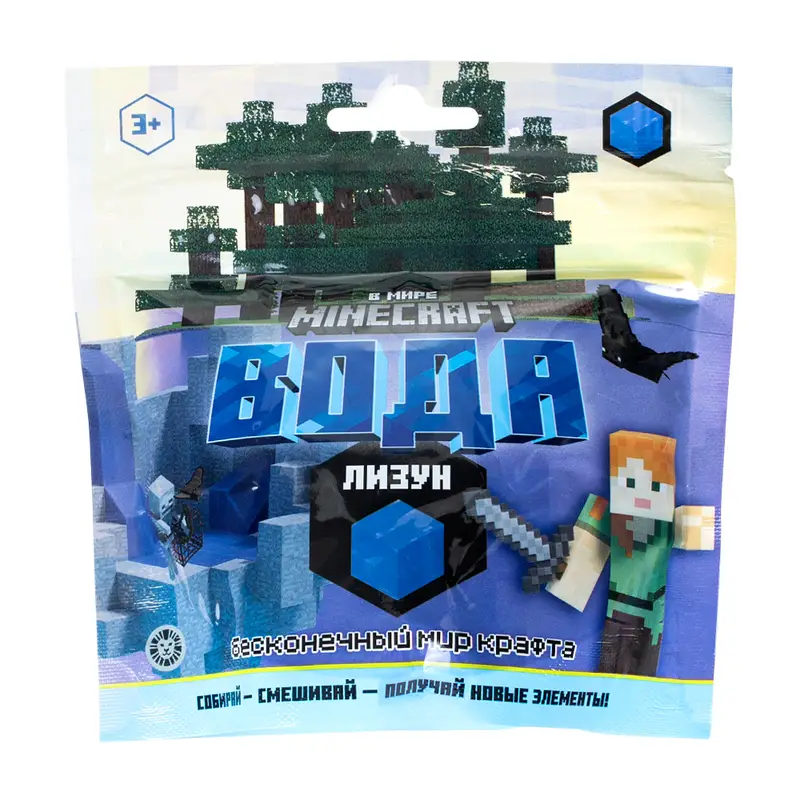 Лизун "В мире Minecraft", в ассортименте