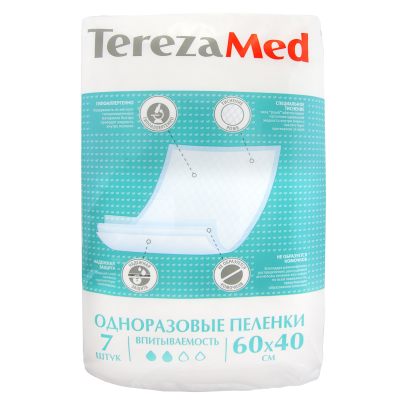 Одноразовые пеленки TerezaM, 7 шт