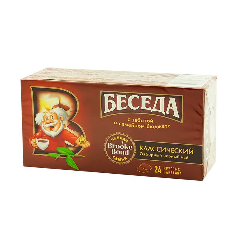 Чай чёрный "Классический", Беседа, 24 пакетика, 43,2 г