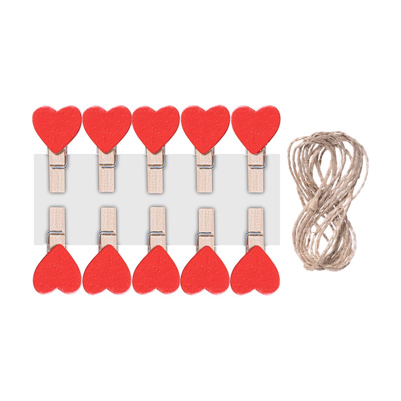 Клипсы декоративные "Сердца", With Love, 10 шт., в ассортименте