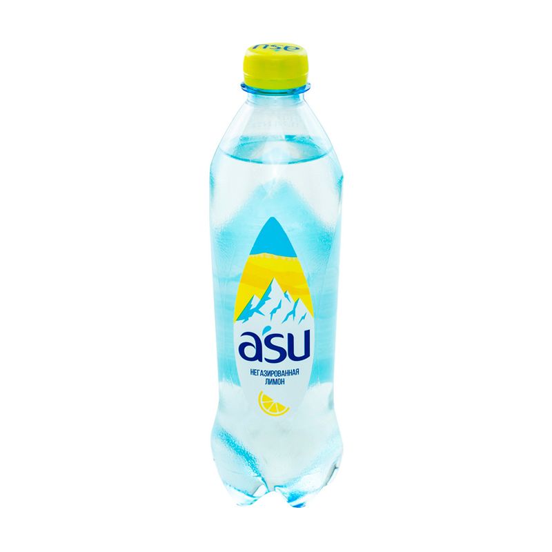 Вода негазированная, A'SU, со вкусом лимона, 0,5 л