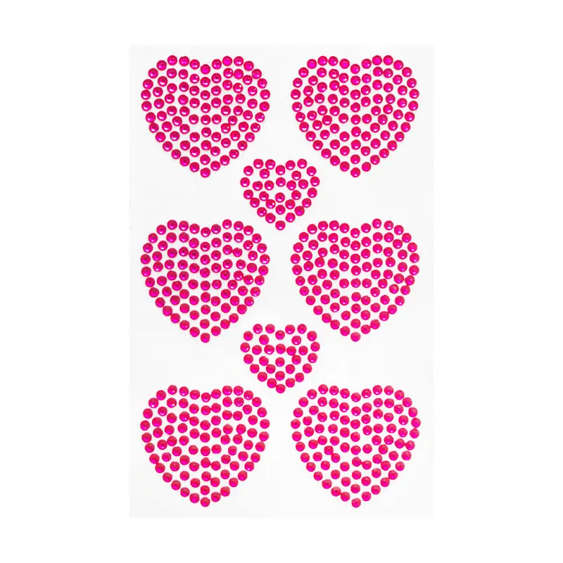 Наклейка "Сердца", With Love, 19х10 см, в ассортименте