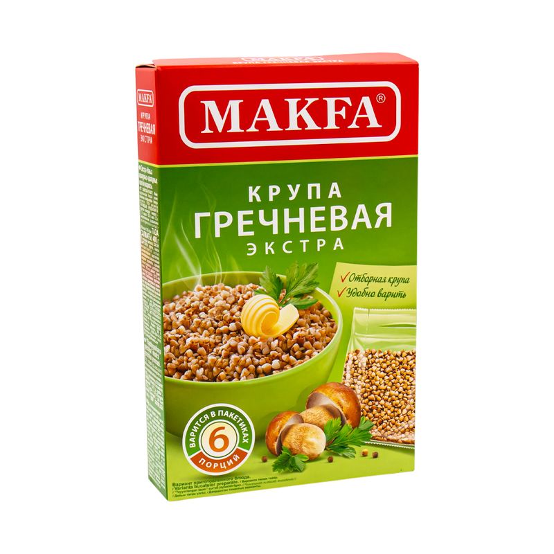 Крупа гречневая, Makfa, 6 пакетиков