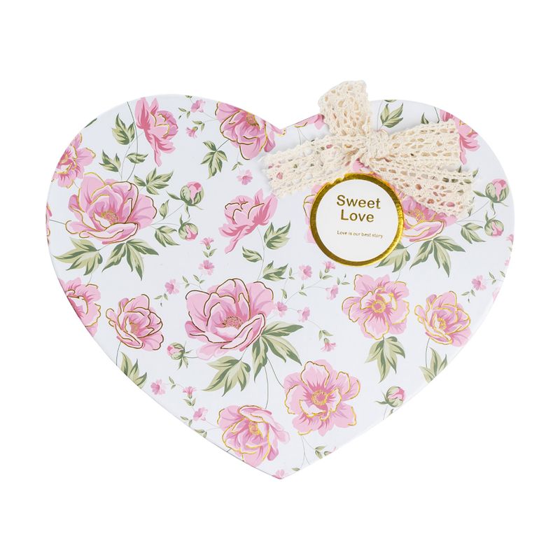 Коробка подарочная "Сердце", With Love, 20х16х8 см, в ассортименте