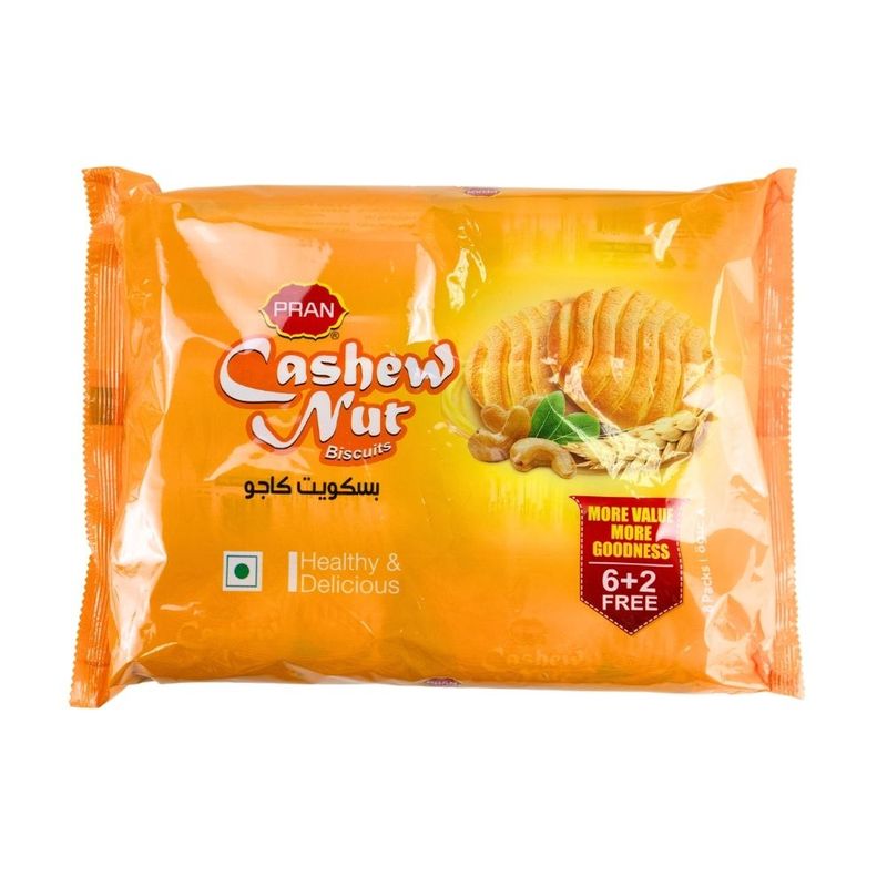 Печенье Pran с кешью 8x70г