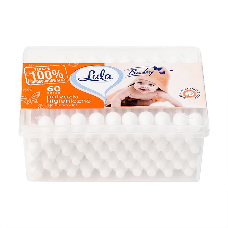 Ватные палочки детские, Lula, 60 шт.