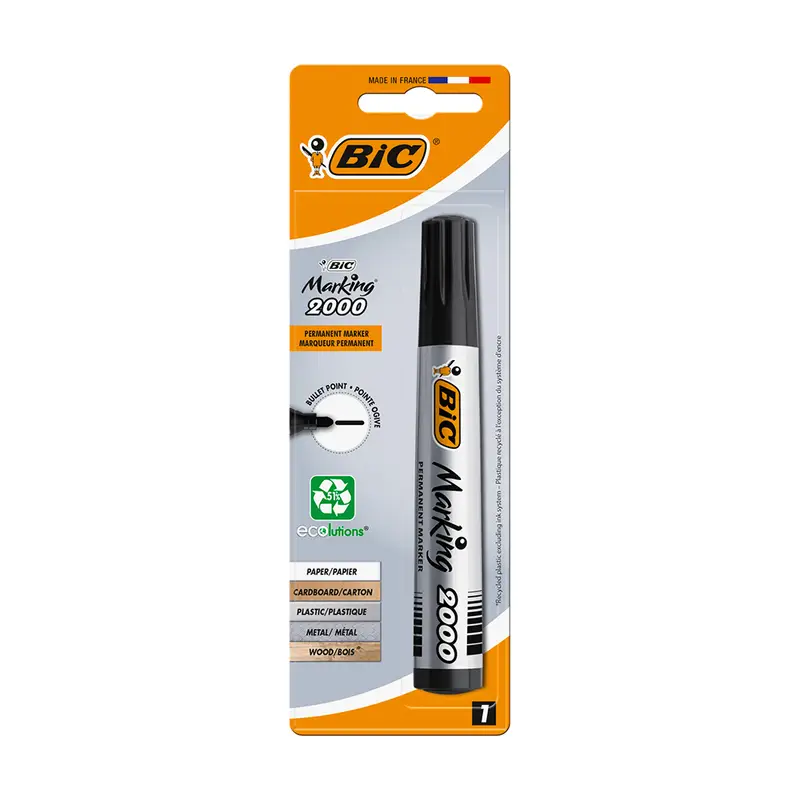 Перманентный маркер "Marking 2000", BIC, 1 шт.