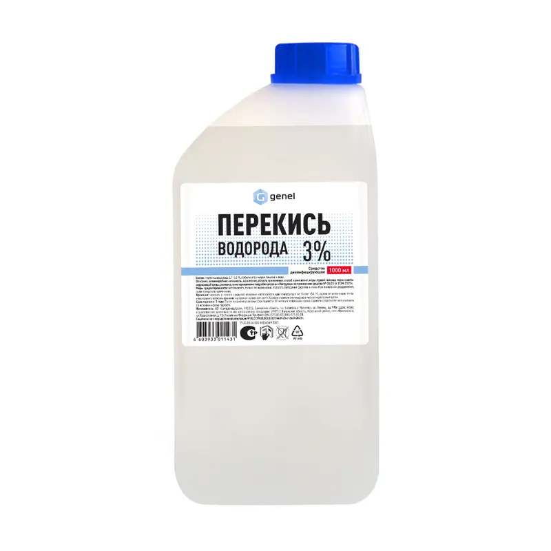 Перекись водорода 3%, Genel, 1 л