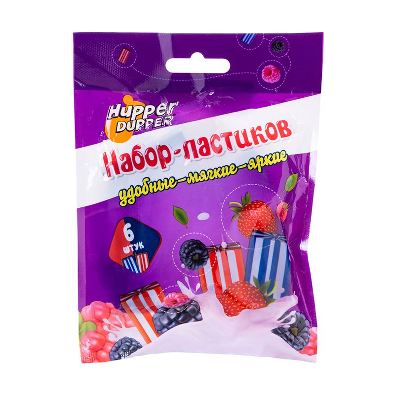 Набор ластиков, Hupper Dupper, 6 шт., в ассортименте