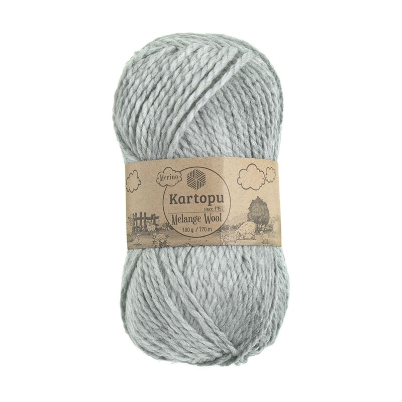 Пряжа для ручного вязания "Melange Wool", Kartopu, 100 г, 170 м, в ассортименте