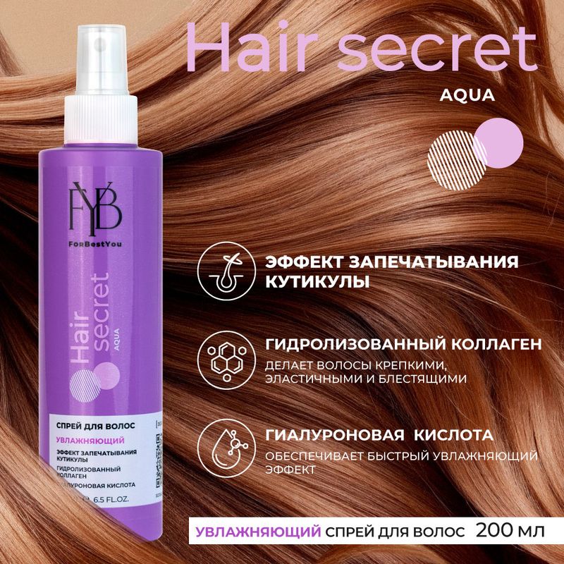 Спрей для волос, For best you, 200 мл, в ассортименте