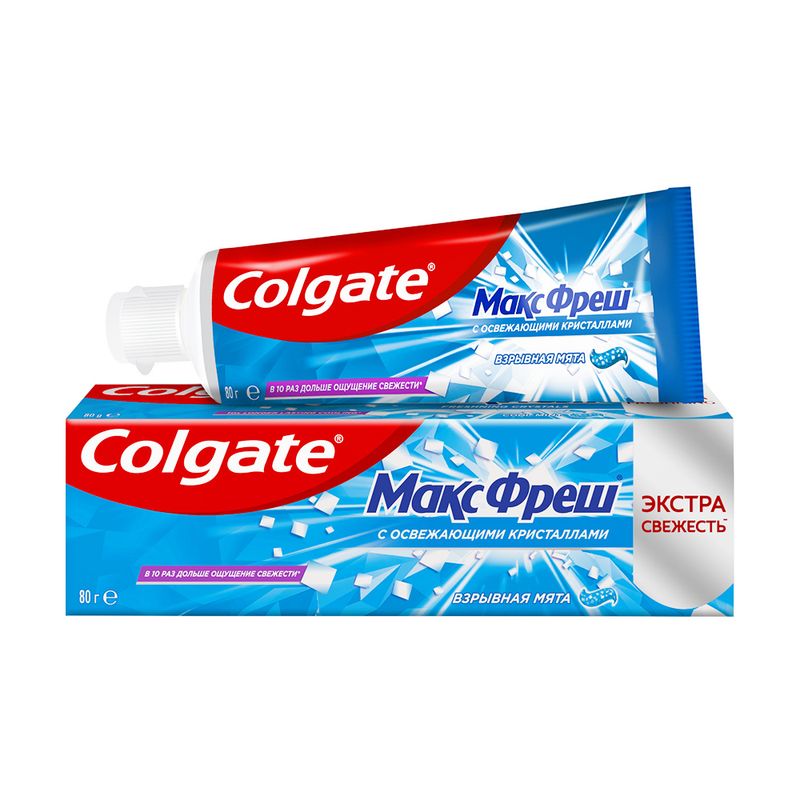 Зубная паста "Макс Фреш", Colgate, 80 г, в ассортименте