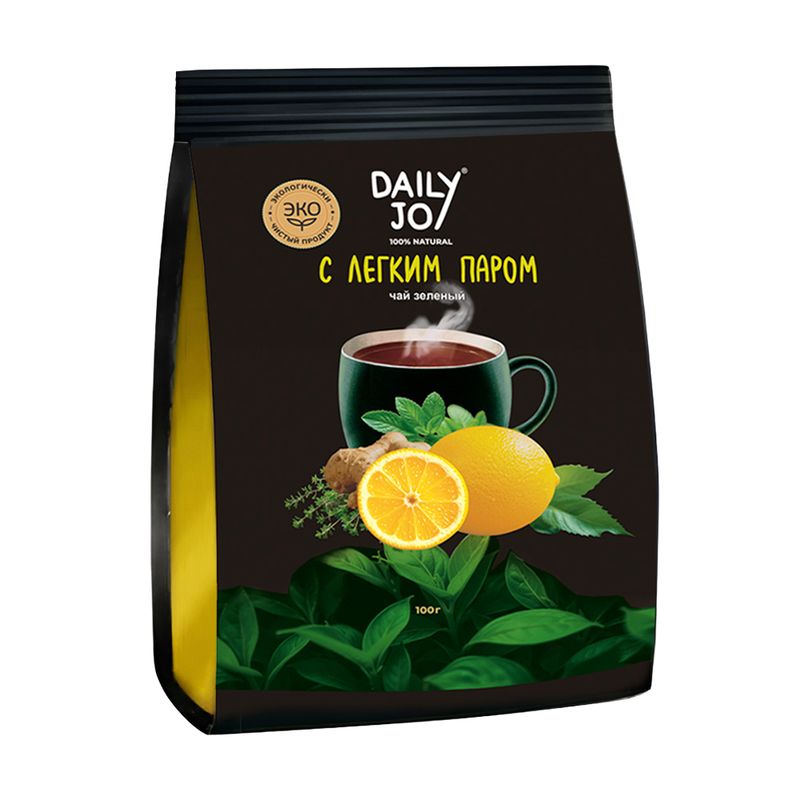 Чай зеленый "С легким паром", Daily Joy, 100 г