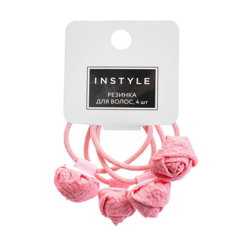 Резинка для волос, INSTYLE, 4 шт., в ассортименте