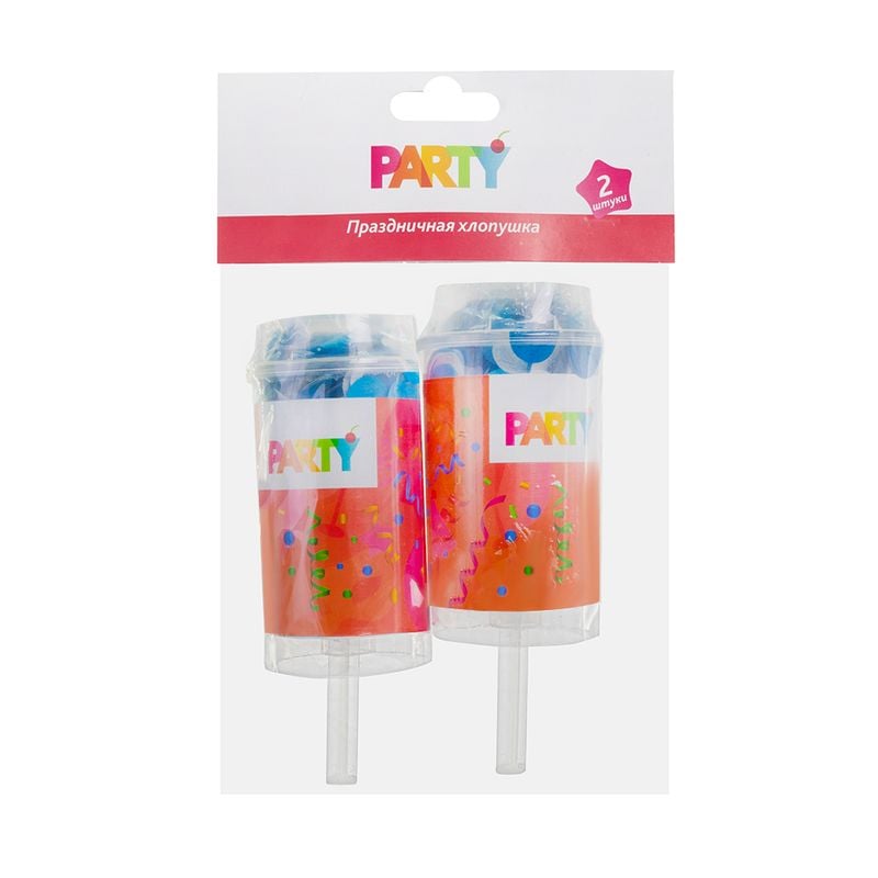 Праздничная хлопушка, Party, 2 шт., в ассортименте