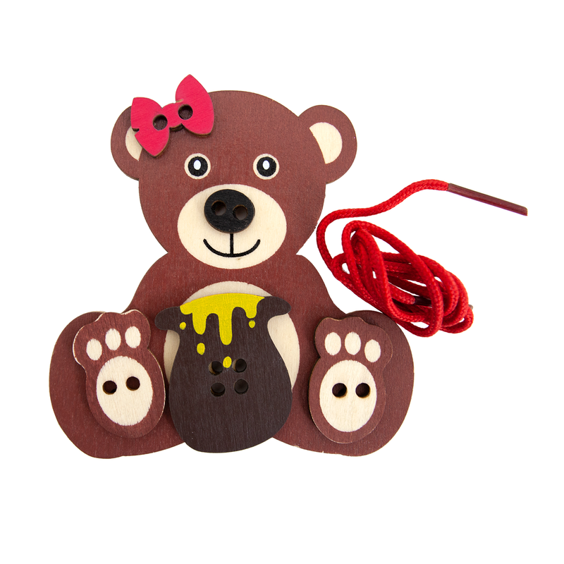 Игрушка «Деревянная шнуровка»