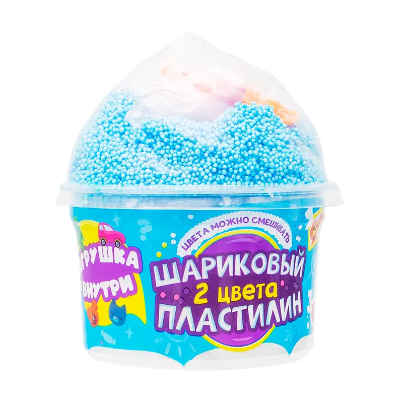 Шариковый пластилин с игрушкой, в ассортименте