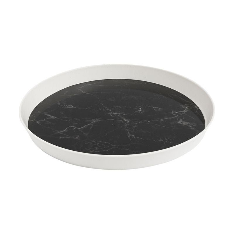 Поднос круглый "Мрамор", O'Kitchen, 30 см, в ассортименте