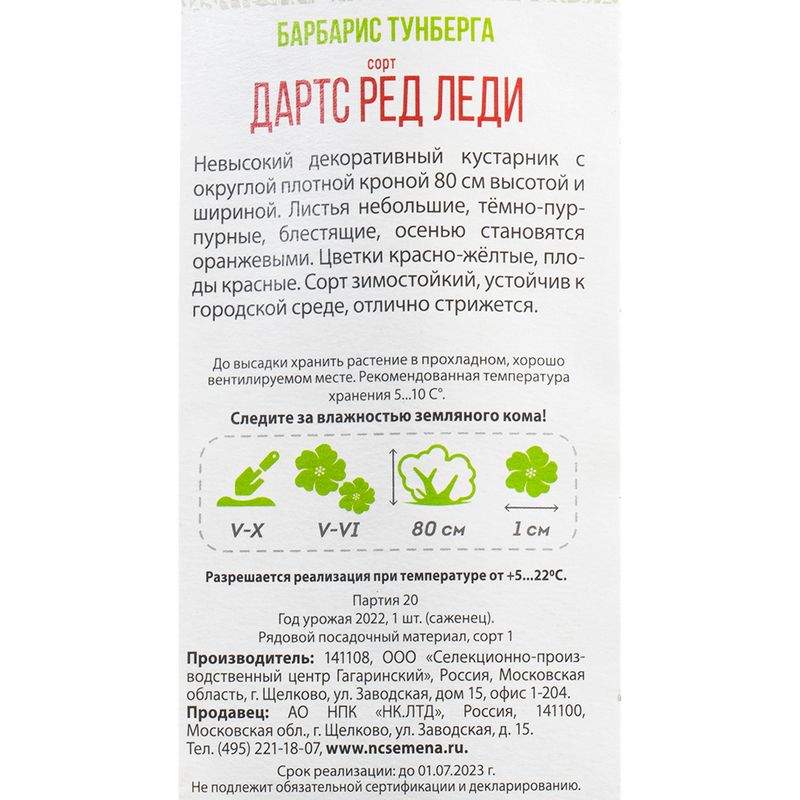 Садовое растение, Русский огород, в ассортименте