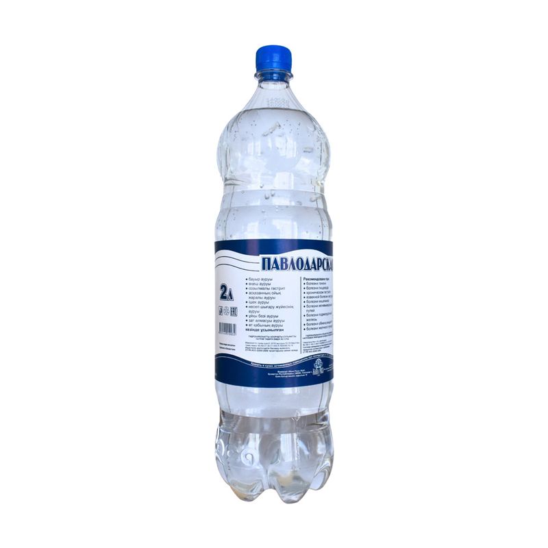 Минеральная вода "Павлодарская", газированная, 2 л