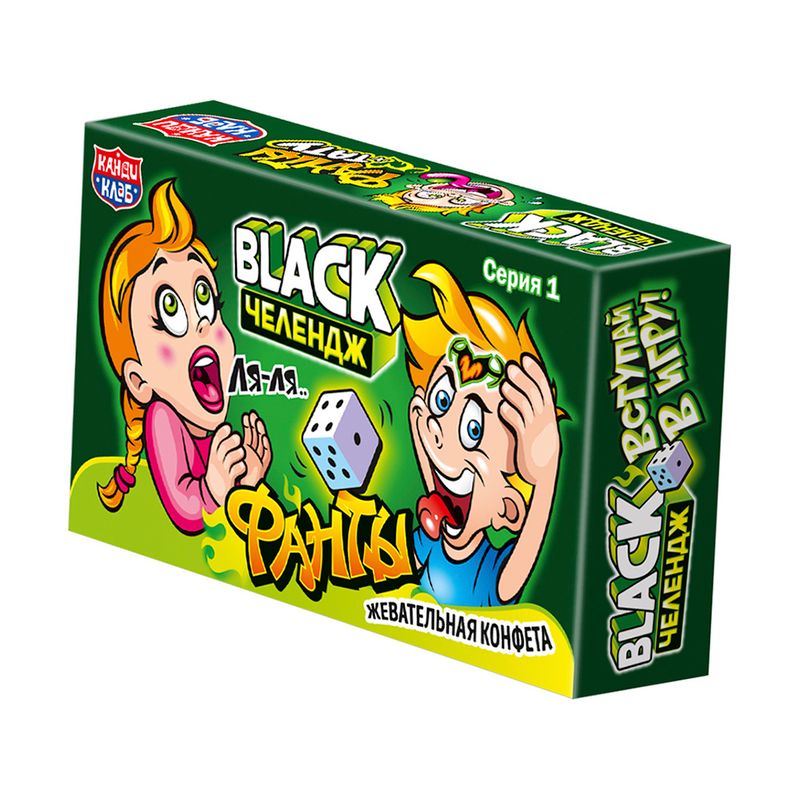 Жевательная конфета "Black челендж фанты", Канди клаб, 15 г