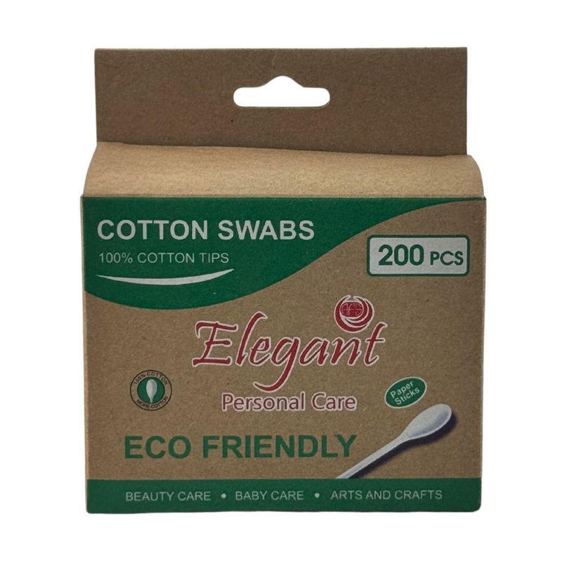 Ватные палочки с бум пал Elegant 200шт