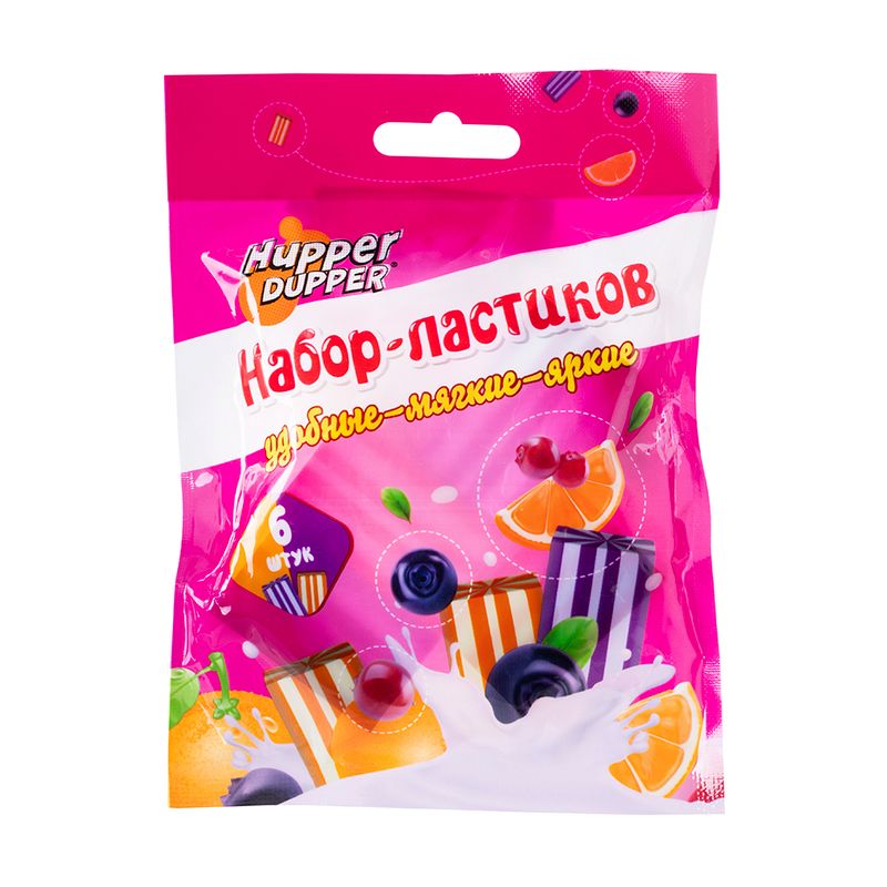 Набор ластиков, Hupper Dupper, 6 шт., в ассортименте
