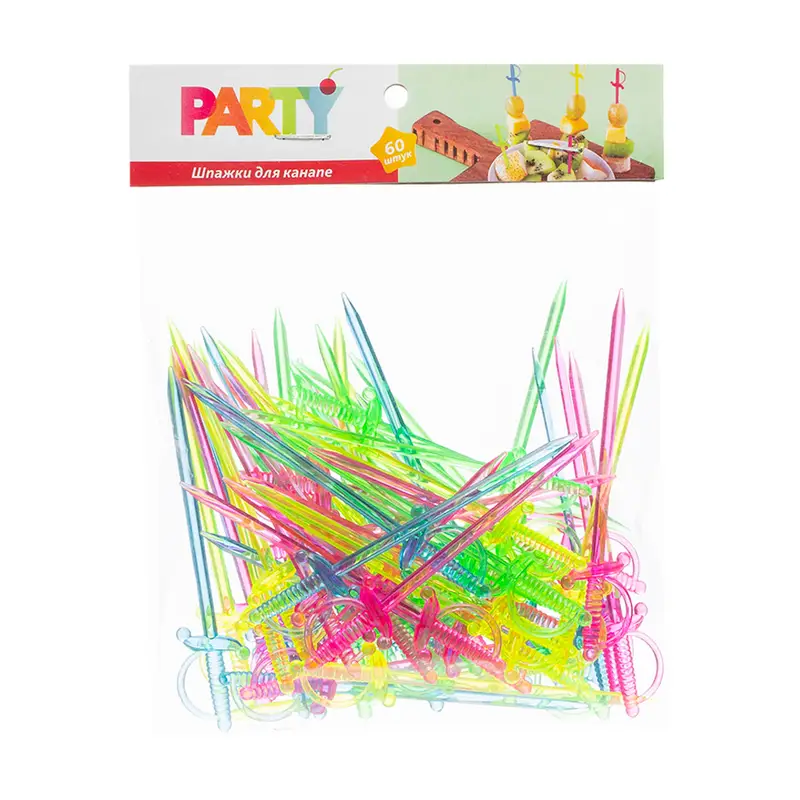 Шпажки для канапе, Party, 60 шт.