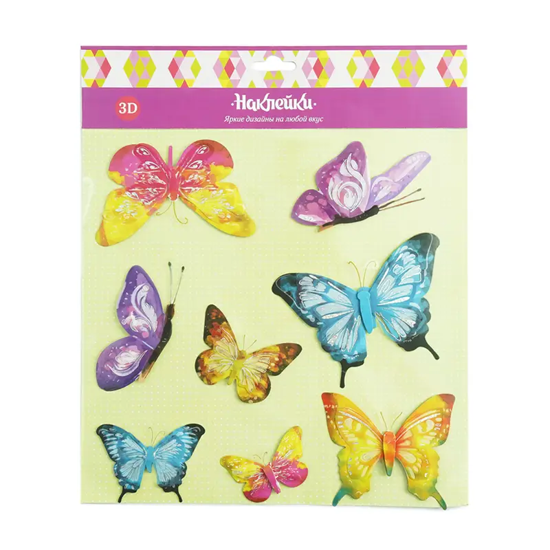 Декоративные 3D наклейки, в ассортименте