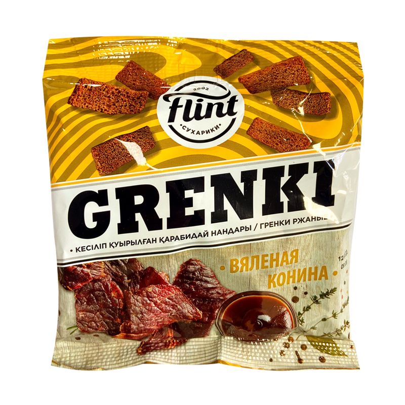 Гренки ржаные "Grenki", FLINT, 100 г, в ассортименте
