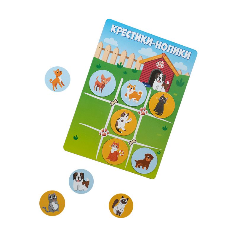Игра "Крестики-нолики" на магнитах, PREZENT, в ассортименте
