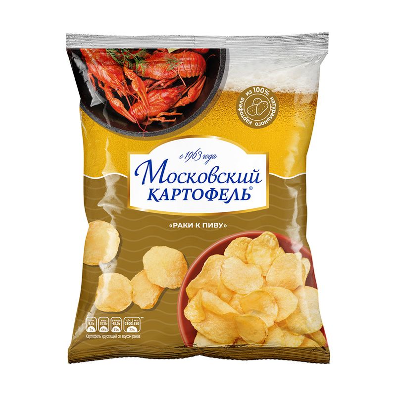Чипсы, Московский картофель, 30 г, в ассортименте