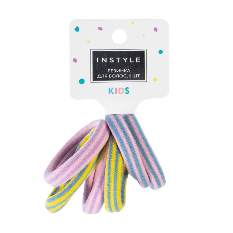 Резинка для волос, InStyle, 6 шт., в ассортименте