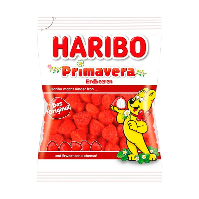 Желейные конфеты Haribo Primavera Erdbeeren, 175 г