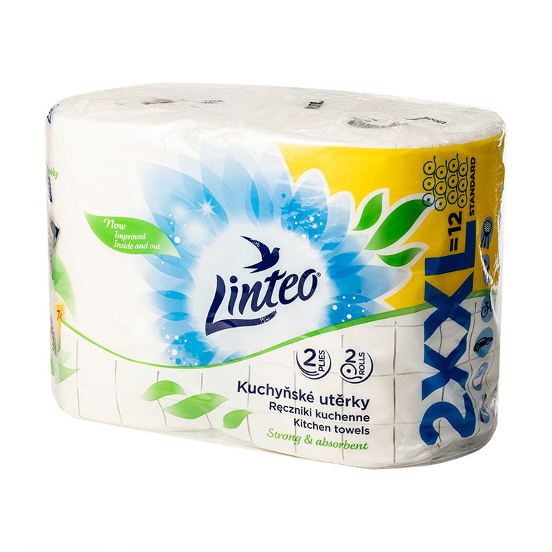 Бумажные полотенца Linteo XXL, 2 слоя, 2 рулона, 600 листов
