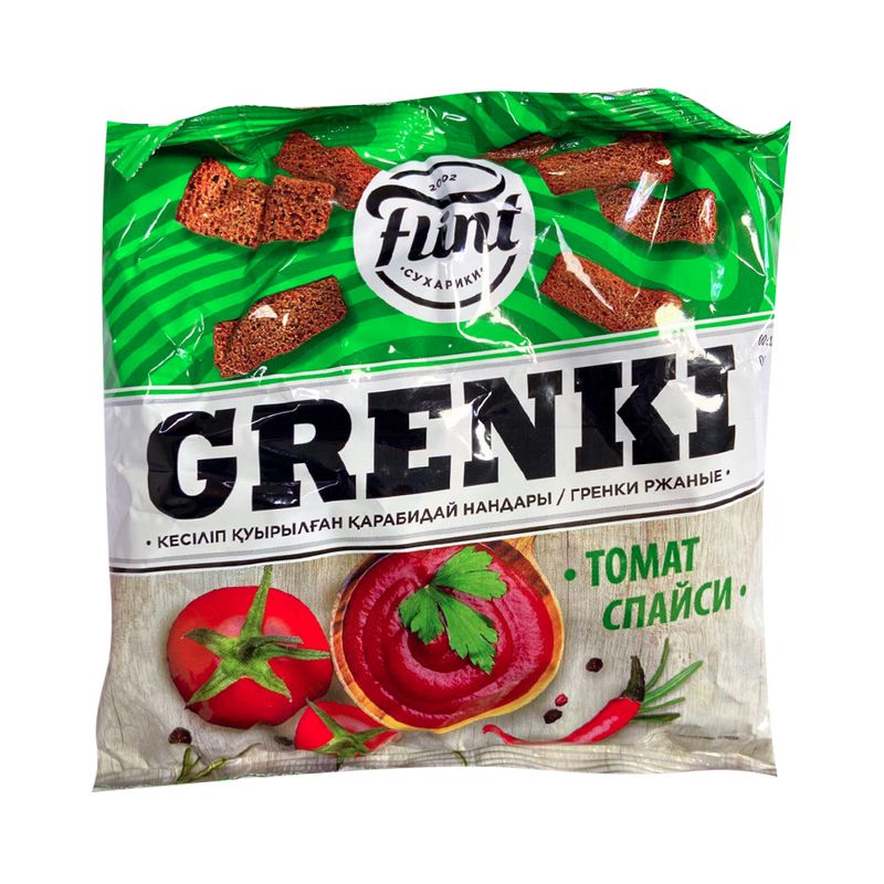 Гренки ржаные "Grenki", FLINT, 100 г, в ассортименте