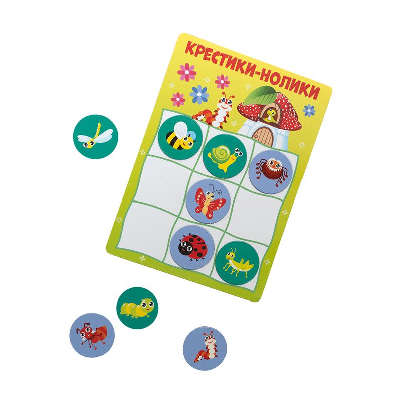 Игра "Крестики-нолики" на магнитах, PREZENT, в ассортименте