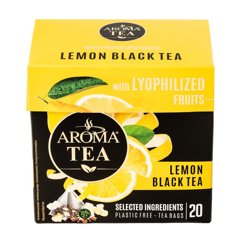 Чай черный Aroma Tea, с сушеными лимонами, 30 гр.