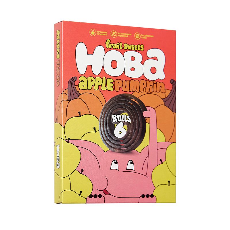 Конфеты фруктово-овощные, HOBA, 60 г, в ассортименте