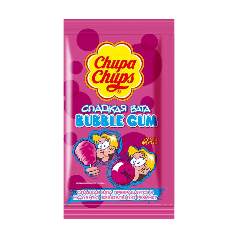 Сладкая вата "Bubble Gum", Chupa Chups, 11 г