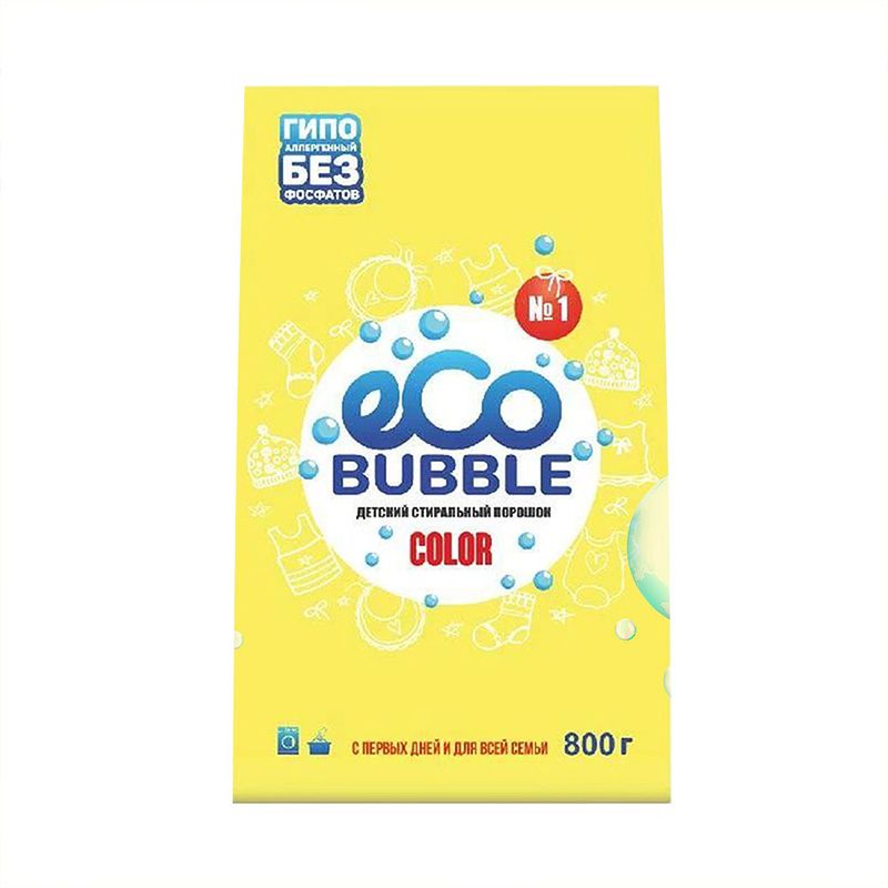 Порошок детский гипоаллергенный "Eco Bubble", 800 г