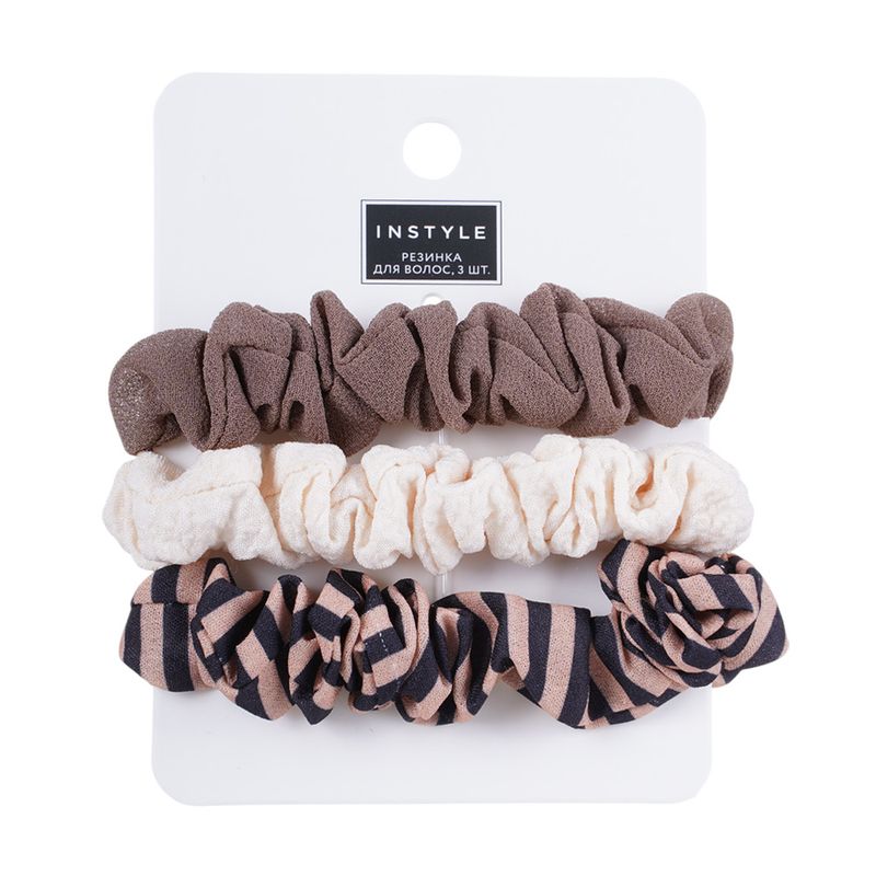 Резинка для волос, INSTYLE, 3 шт., в ассортименте