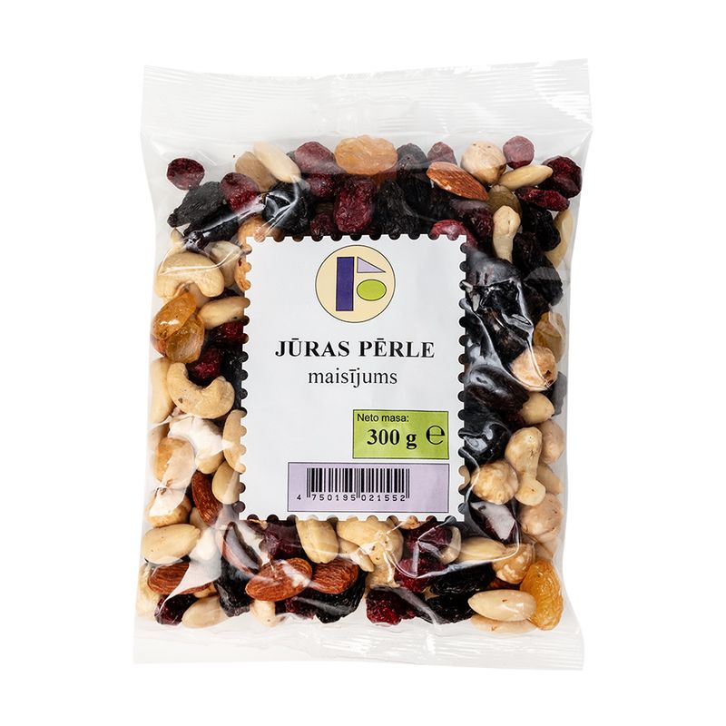 Смесь орехов и сухофруктов Jūras pērle, 300 г