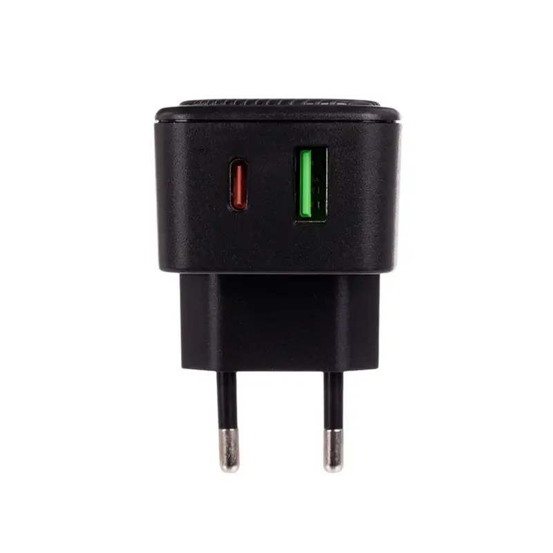 Сетевое зарядное устройство, USB + Type-C, в ассортименте