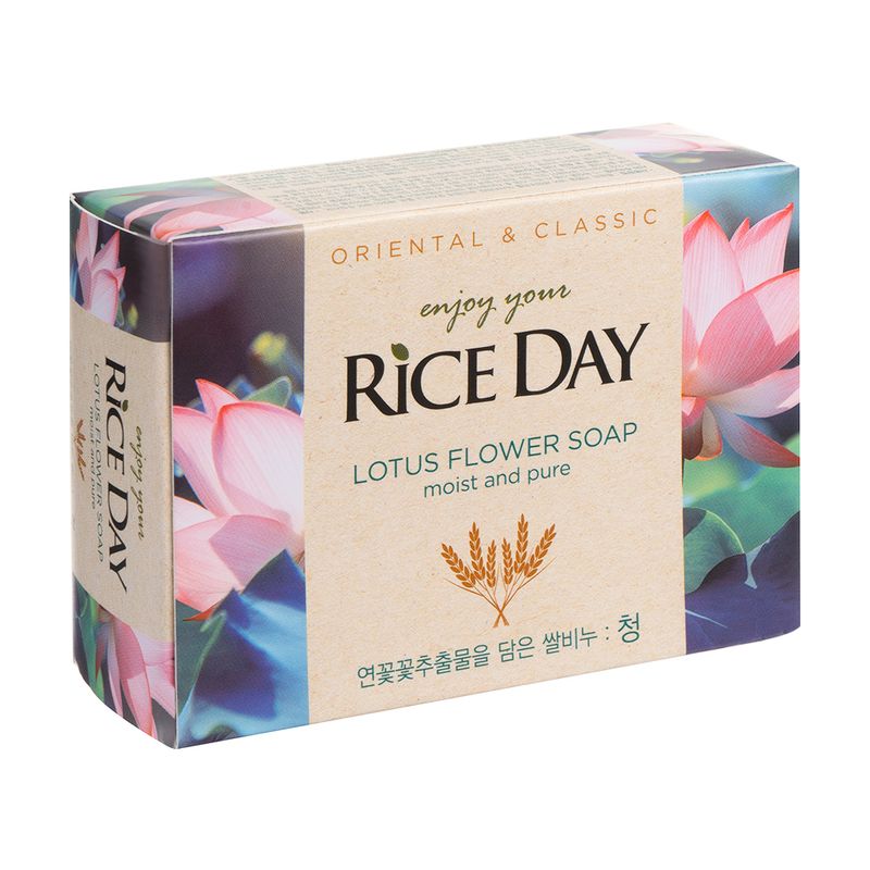 Туалетное мыло, Rice Day, лотос, 100 г