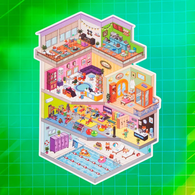 Румбокс с наклейками для творчества, в ассортименте